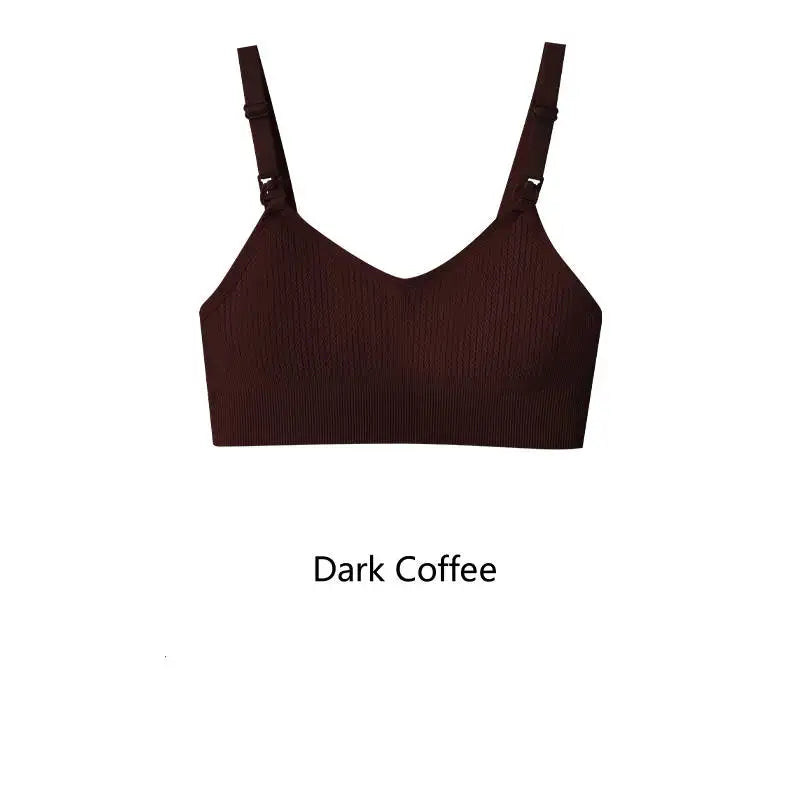 Women'S Breastfeeding Underwear Comfortable without Steel Rings and anti Sagging Gathering Breastfeeding Bra