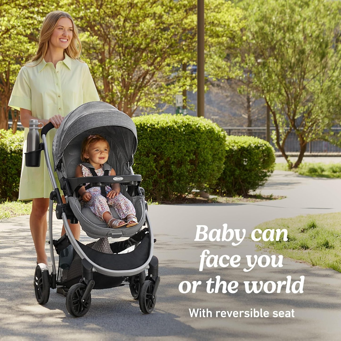 Graco Modes Pramette Travel System, Car Seat and Stroller Combo, Includes Snugride LX Infant Car Seat and Baby Stroller, 3 Modes: Car Seat Carrier, Pramette, Toddler Stroller, Ellington