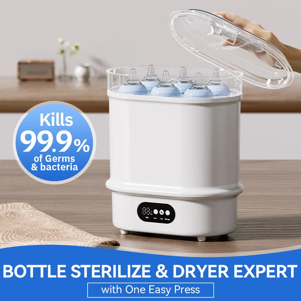 Large Bottle Sterilizer and Dryer Electric Steam Baby Bottle Sterilizer Sanitizer for Baby Bottles Pacifiers Breast Pump Part