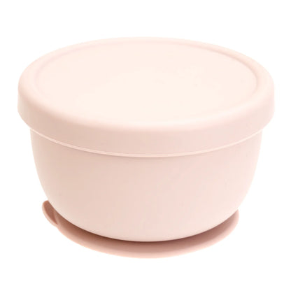 1PC Silicone Baby Feeding Bowl with Suction Cup Portable Food Storage Container with Lids Toddler Solid Self Feeding Tableware