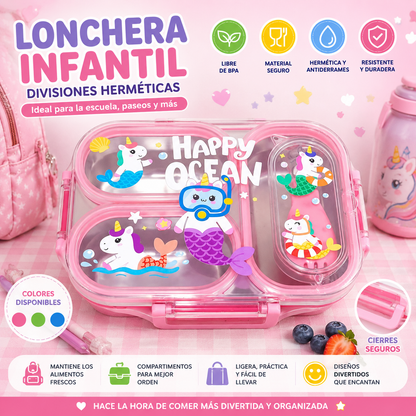 Lonchera Infantil Hermética Acero inoxidable