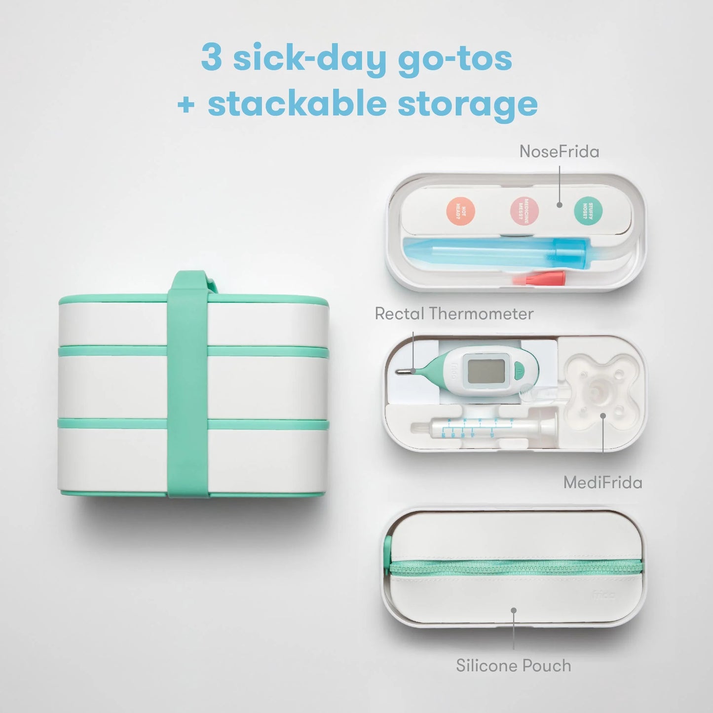 Mobile Medicine Kit for Infants, Sick Baby Essentials for Congestion and More