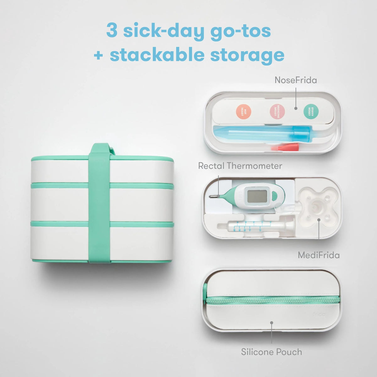 Mobile Medicine Kit for Infants, Sick Baby Essentials for Congestion and More