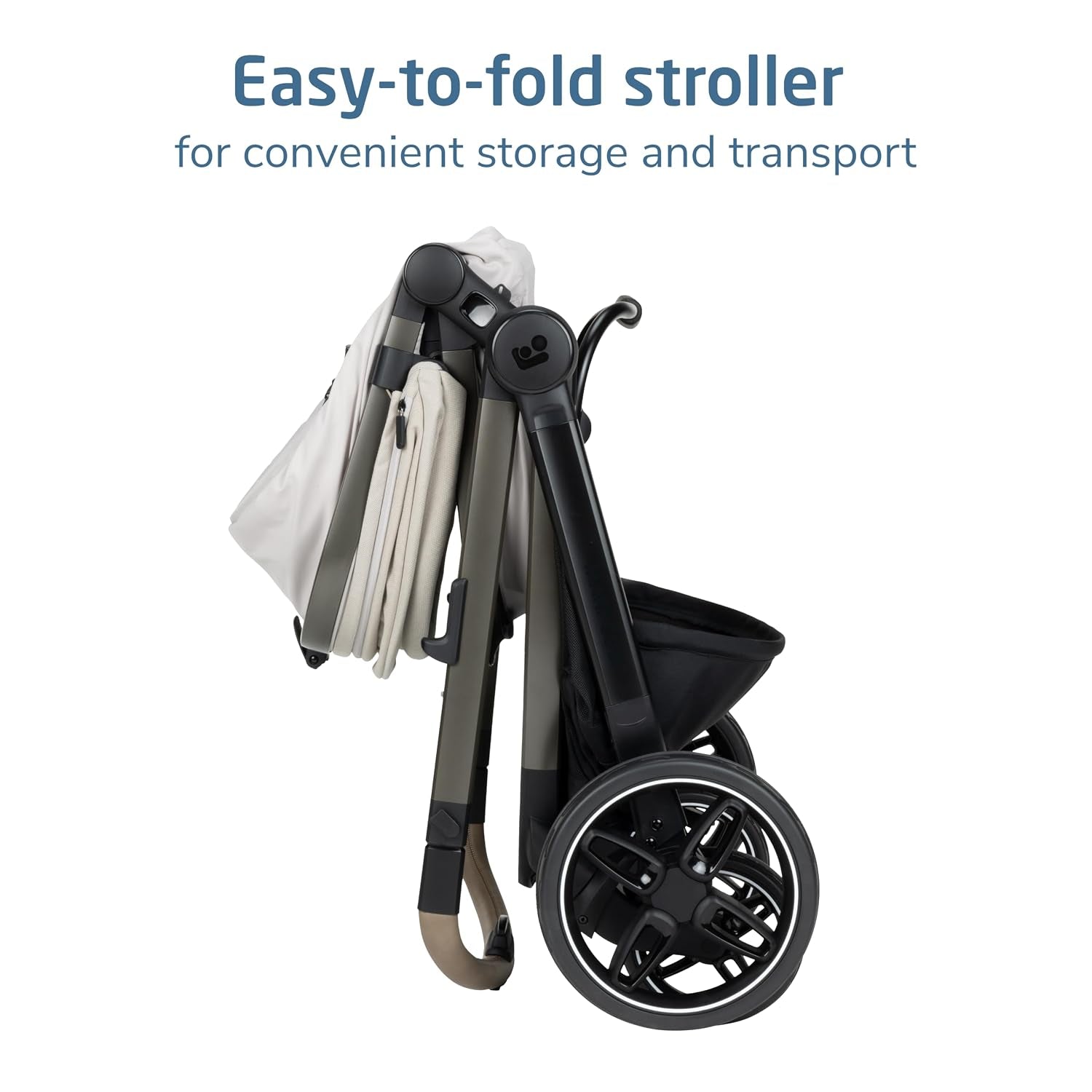 Zelia Pro 5-In-1 Travel System with Mico Pro Infant Car Seat and Baby Stroller Combo, Reversible Seat, Large Wheels, Adjustable Handle, Newborn to Toddler, Lightweight, Classic Oat