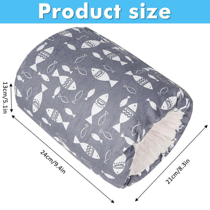 Baby Nursing Arm Pillow for Breastfeeding(Grey Fish) | 100% Cotton Fabric Cushions the Caregiver'S Arm for Bottle Feeding. Washable, Portable Design Measures 23 X 21 Cm.
