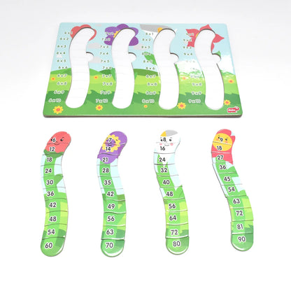 Rompecabezas de Madera TABLAS DE MULTIPLICAR 6-9 para Niños Aprendizaje Auto Calificable y Beneficios Educativos