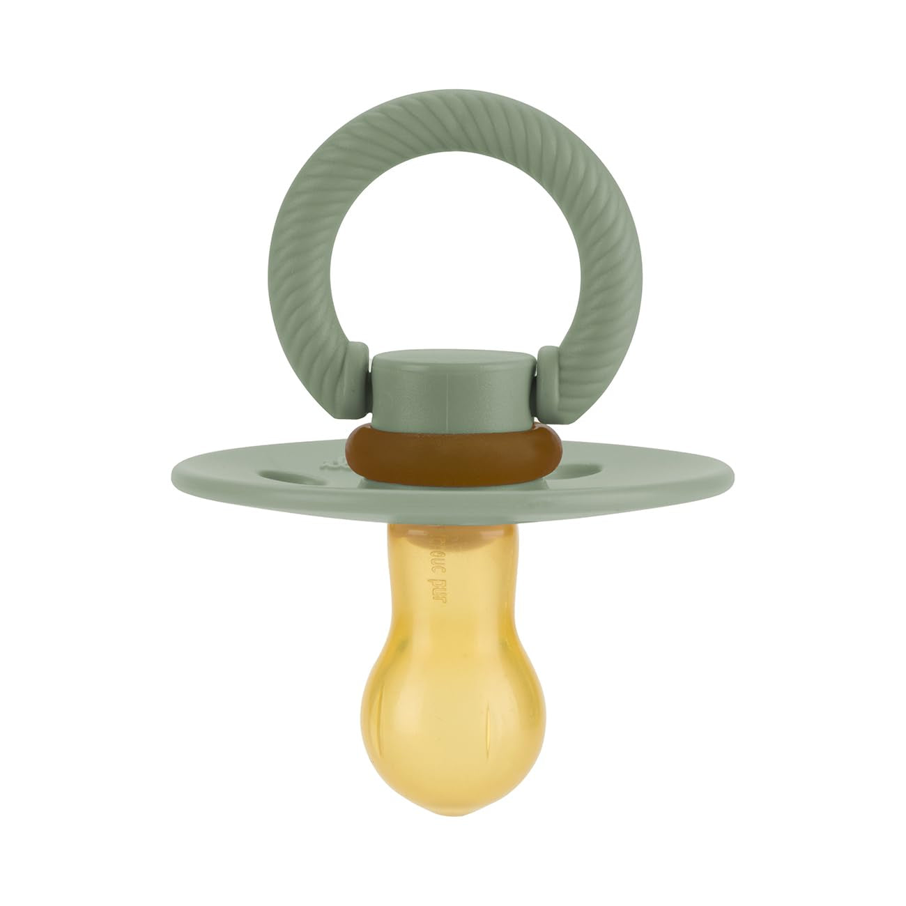 Itzy Ritzy Natural Rubber Pacifiers for 6-18 Mos, Set of 2, Succulent/Agave | Soft Cherry-Shaped Nipple Mimics Breastfeeding, Large Air Holes Enhance Safety, Bpa-Free Design, Provides a Soothing Comfort