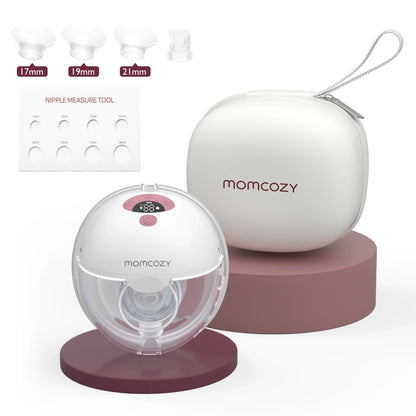 Breast Pump Hands Free M5, Wearable Breast Pump of Baby Mouth Double-Sealed Flange with 3 Modes & 9 Levels, Electric