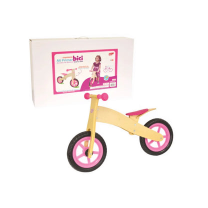 Mi Primer Bici Roja - Bicicleta de Equilibrio para Niños con Ruedas Rojas y Asiento Cómodo para Aprendizaje Seguro