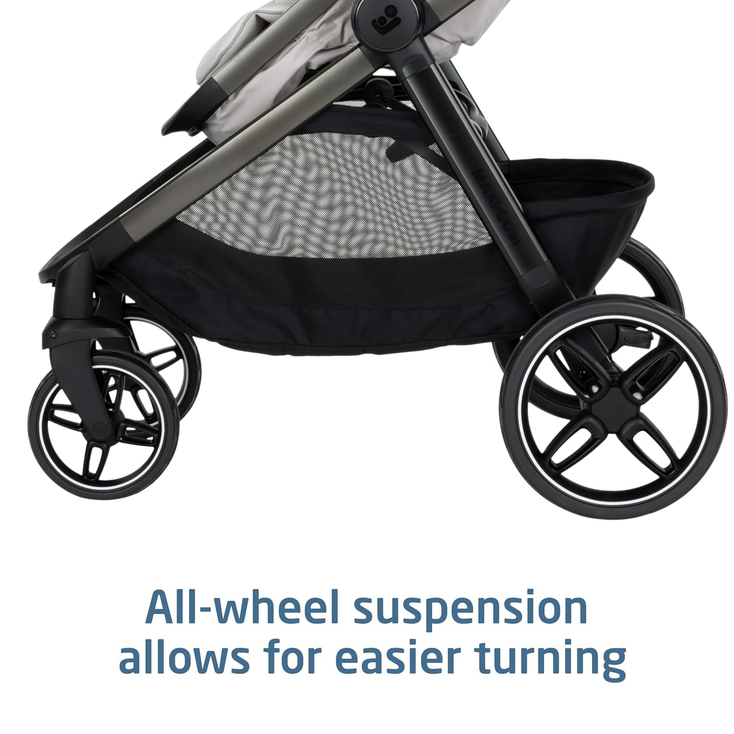 Zelia Pro 5-In-1 Travel System with Mico Pro Infant Car Seat and Baby Stroller Combo, Reversible Seat, Large Wheels, Adjustable Handle, Newborn to Toddler, Lightweight, Classic Oat
