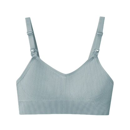 Women'S Breastfeeding Underwear Comfortable without Steel Rings and anti Sagging Gathering Breastfeeding Bra