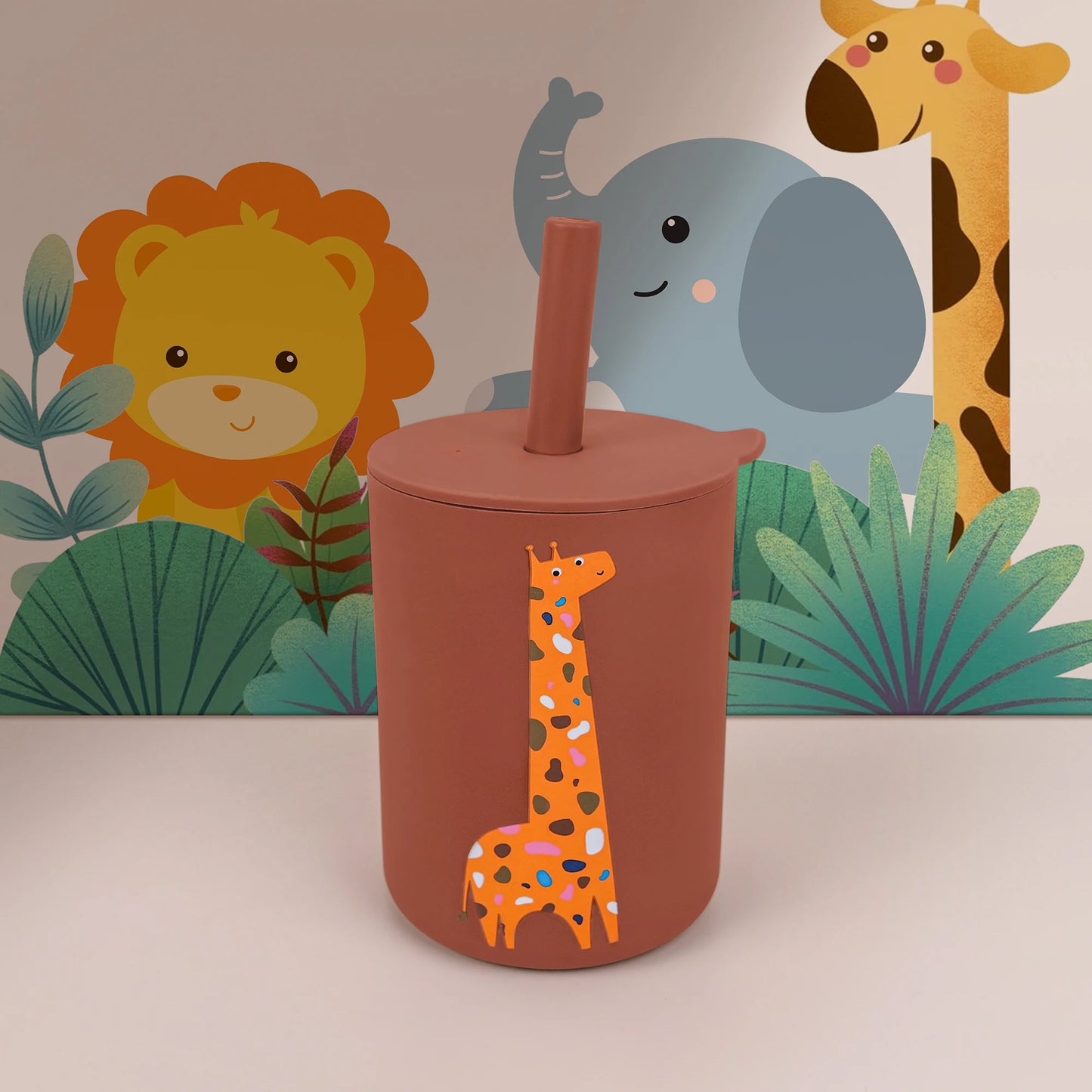 180Ml/6Ozsilicone Baby Feeding Drinkware Straw Cup Kid Learning Feeding Bottle Leakproof Silicone Tableware Toddler Water Bottle