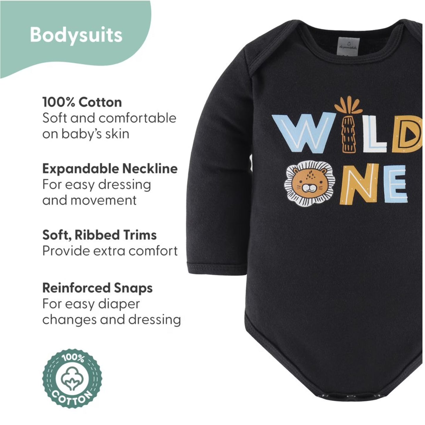 Baby Boy Blue Safari Cotton Layette Gift Set, Baby Clothes Essentials, 30-Piece