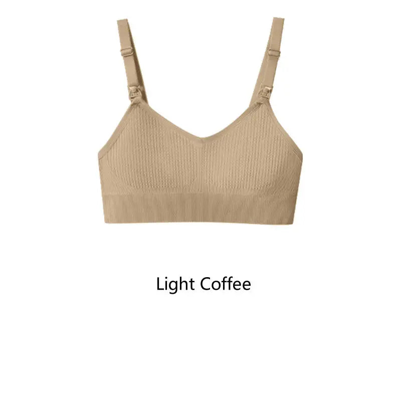 Women'S Breastfeeding Underwear Comfortable without Steel Rings and anti Sagging Gathering Breastfeeding Bra