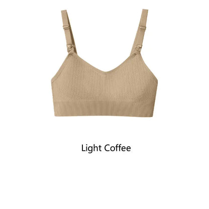 Women'S Breastfeeding Underwear Comfortable without Steel Rings and anti Sagging Gathering Breastfeeding Bra