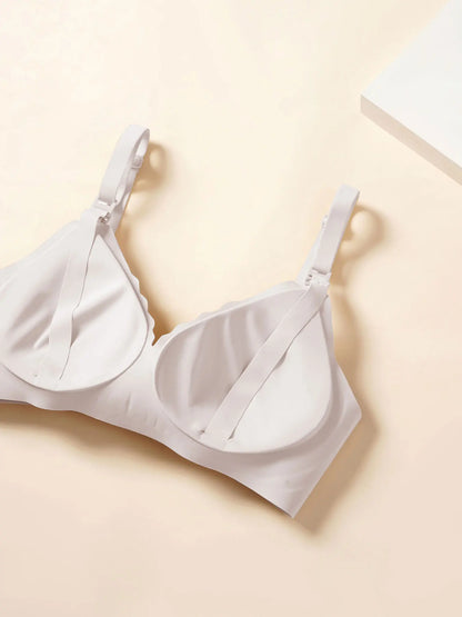 New Traceless Women'S Comfortable and Breathable Ultra Thin Breastfeeding Bra Detachable Breastfeeding Bra