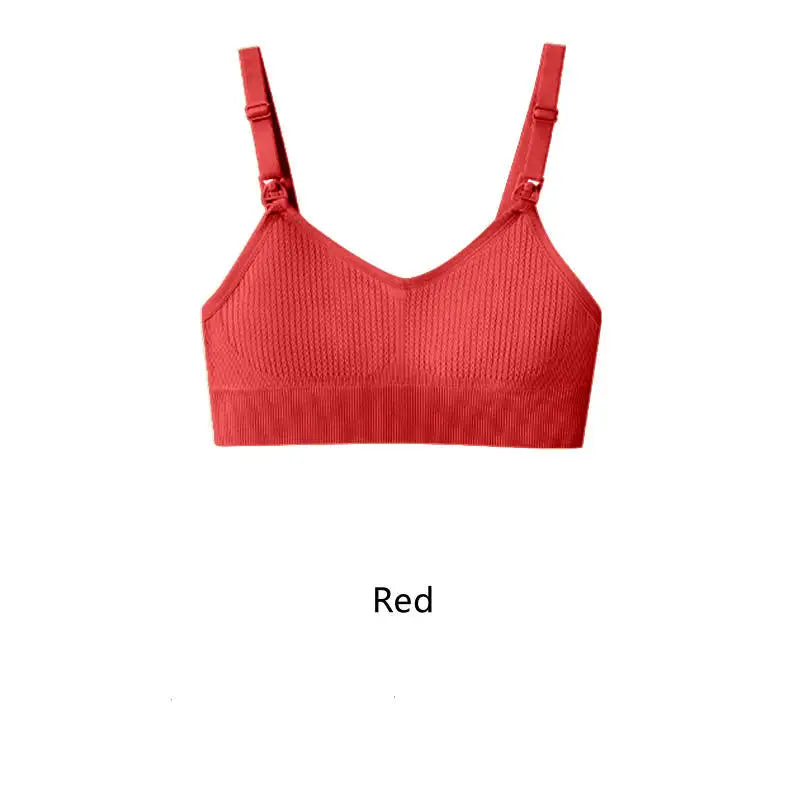 Women'S Breastfeeding Underwear Comfortable without Steel Rings and anti Sagging Gathering Breastfeeding Bra