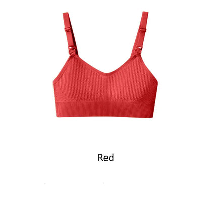Women'S Breastfeeding Underwear Comfortable without Steel Rings and anti Sagging Gathering Breastfeeding Bra