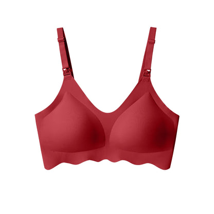 New Traceless Women'S Comfortable and Breathable Ultra Thin Breastfeeding Bra Detachable Breastfeeding Bra