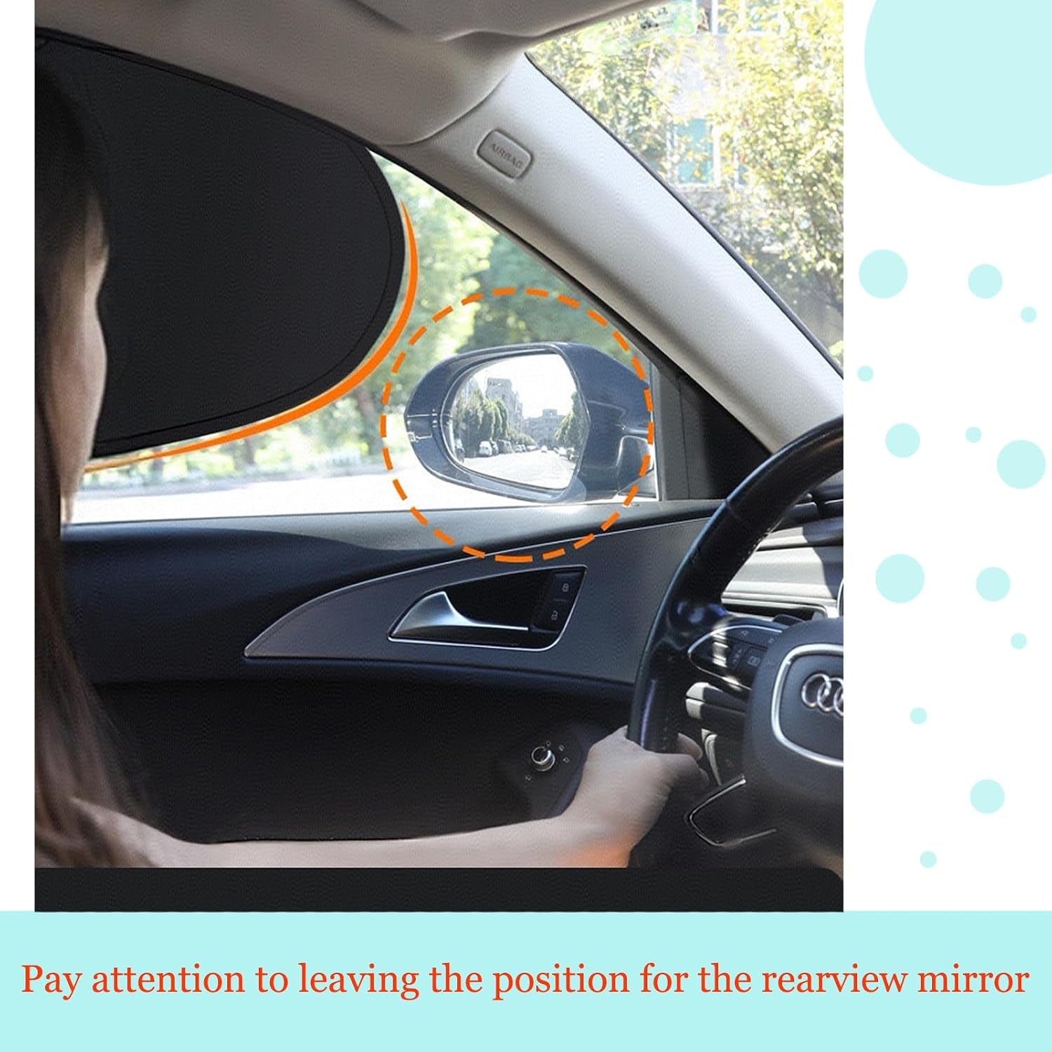 Car Window Sunshade Privacy Curtains, Car Side Window Sunshade Shade for Car Windows, 100% Light Blocking, for Breastfeeding, Napping, Changing, Camping, Side Window Baby Shade, 4 PCS