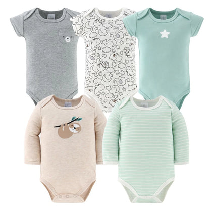 Unisex Animals and Insects Cotton Layette Gift Set, Baby Clothes Essentials, 30-Piece