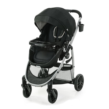 Graco Modes Pramette Travel System — 3-in-1 Stroller & SnugRide LX Infant Car Seat Combo (Ellington)