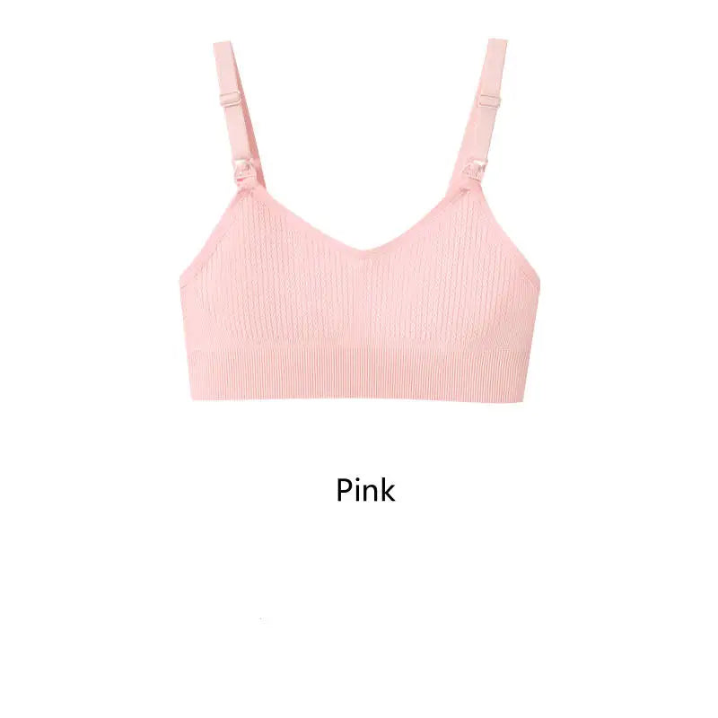 Women'S Breastfeeding Underwear Comfortable without Steel Rings and anti Sagging Gathering Breastfeeding Bra