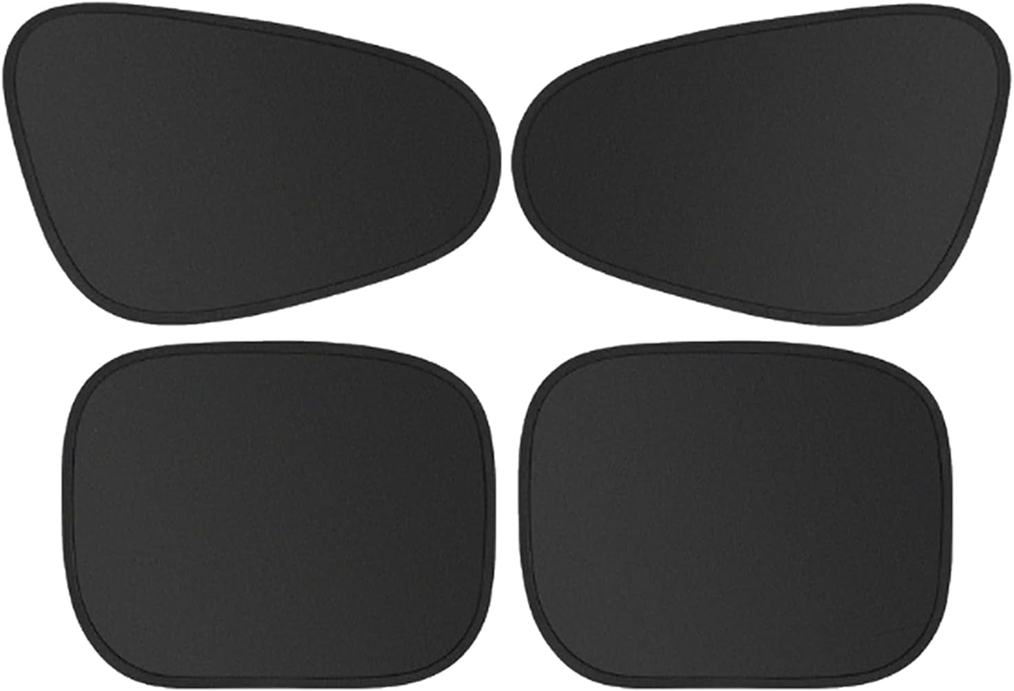 Car Window Sunshade Privacy Curtains, Car Side Window Sunshade Shade for Car Windows, 100% Light Blocking, for Breastfeeding, Napping, Changing, Camping, Side Window Baby Shade, 4 PCS