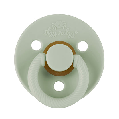 Itzy Ritzy Natural Rubber Pacifiers for 6-18 Mos, Set of 2, Succulent/Agave | Soft Cherry-Shaped Nipple Mimics Breastfeeding, Large Air Holes Enhance Safety, Bpa-Free Design, Provides a Soothing Comfort