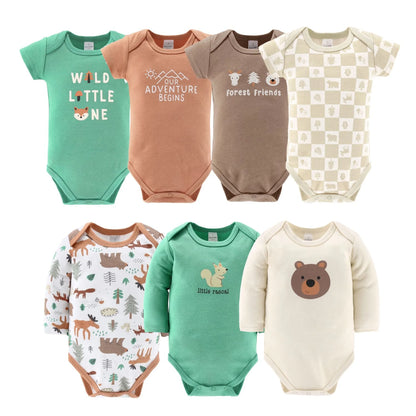 Baby Boy Woodland Animals Cotton Layette Gift Set, Baby Clothes Essentials, 23 Piece