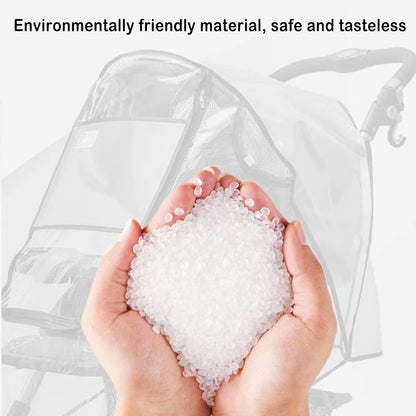 Stroller Rain Wind Cover Umbrella Accessory Windproof Waterproof Universal | Plastic Cover, Travel Essential