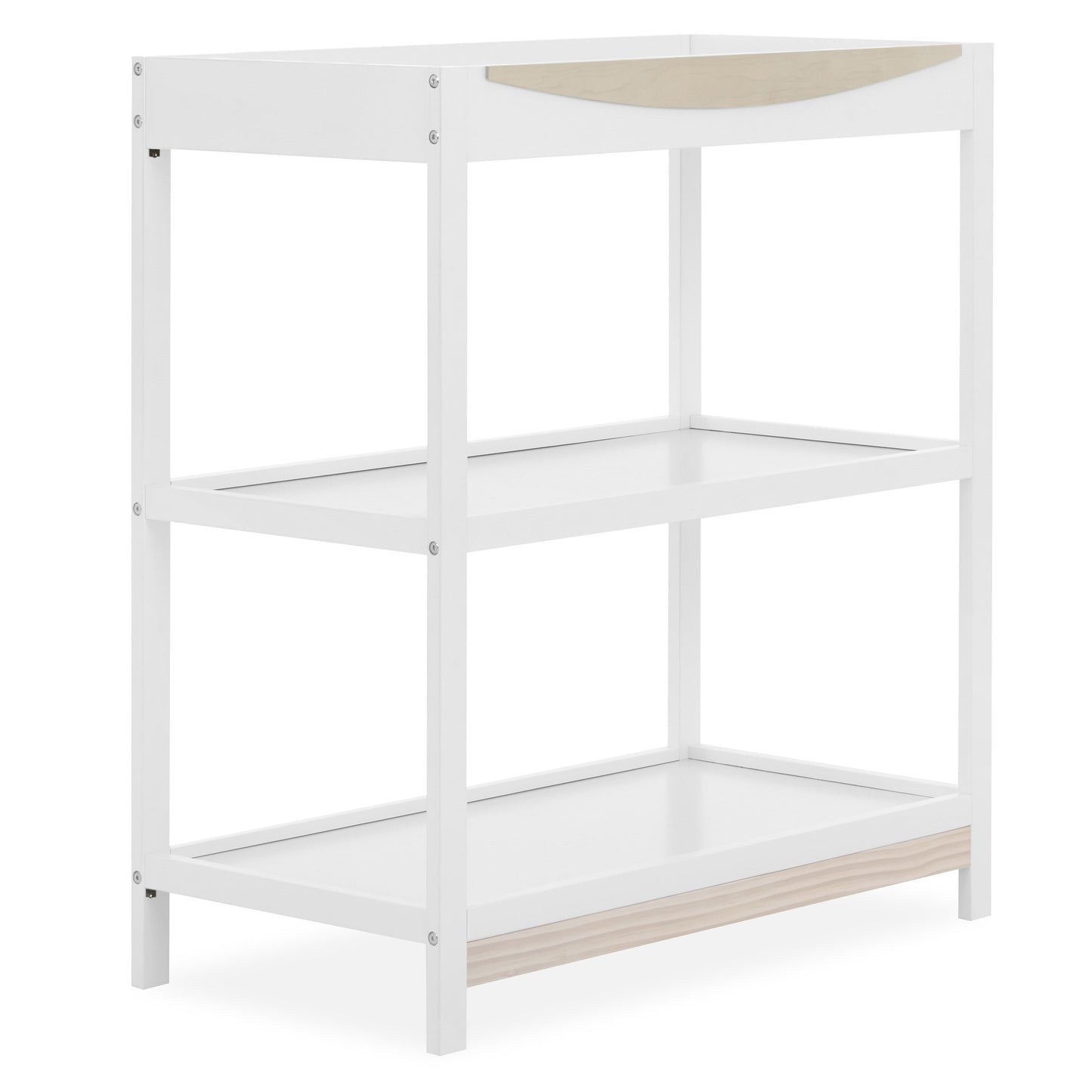 Emerson Changing Table, White & Vintage White Oak