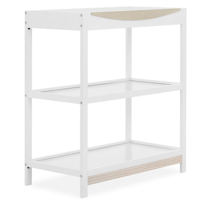 Emerson Changing Table, White & Vintage White Oak