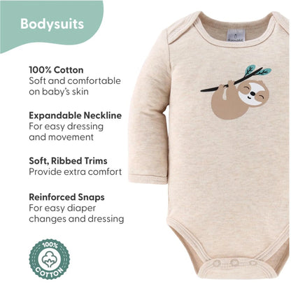 Unisex Animals and Insects Cotton Layette Gift Set, Baby Clothes Essentials, 30-Piece