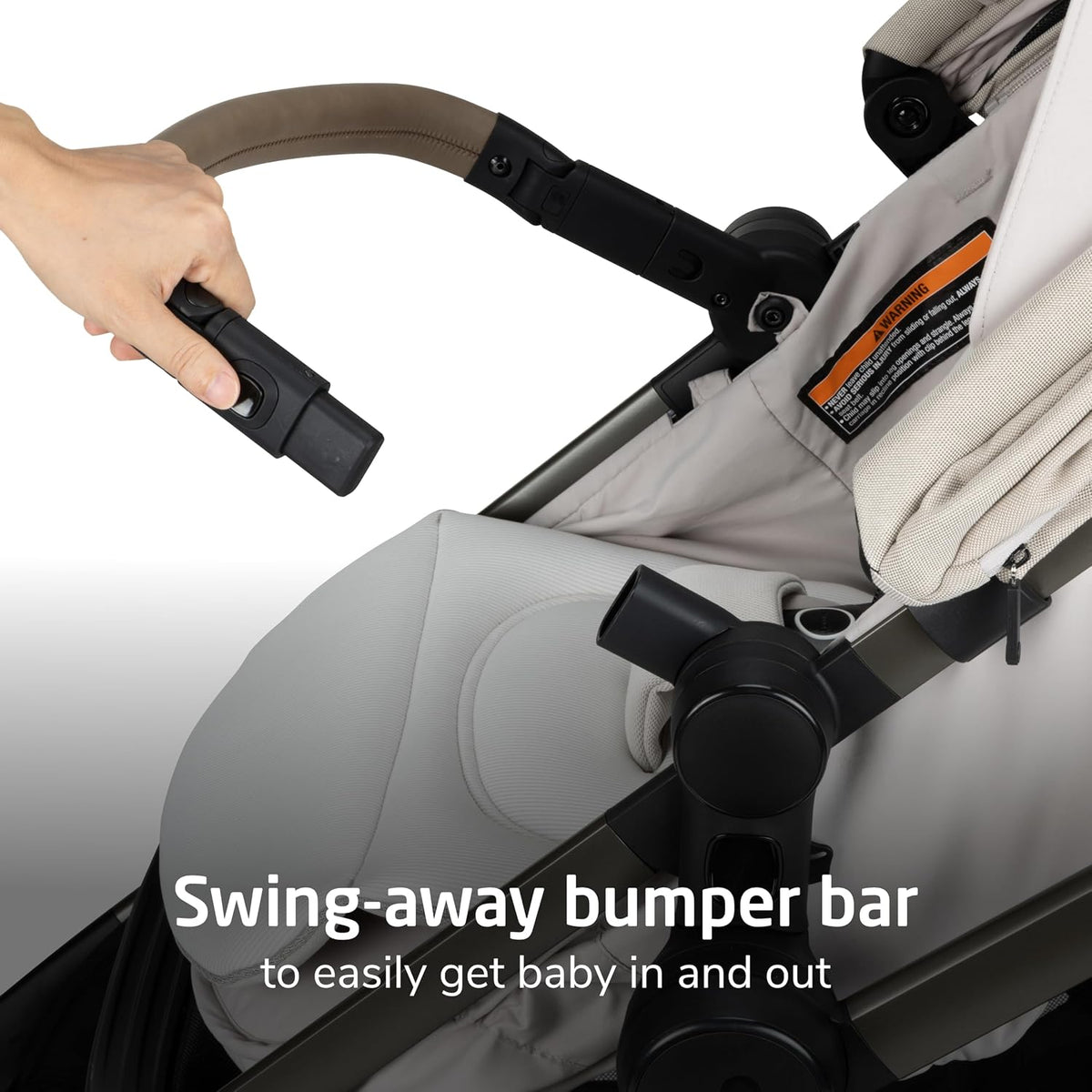 Zelia Pro 5-In-1 Travel System with Mico Pro Infant Car Seat and Baby Stroller Combo, Reversible Seat, Large Wheels, Adjustable Handle, Newborn to Toddler, Lightweight, Classic Oat