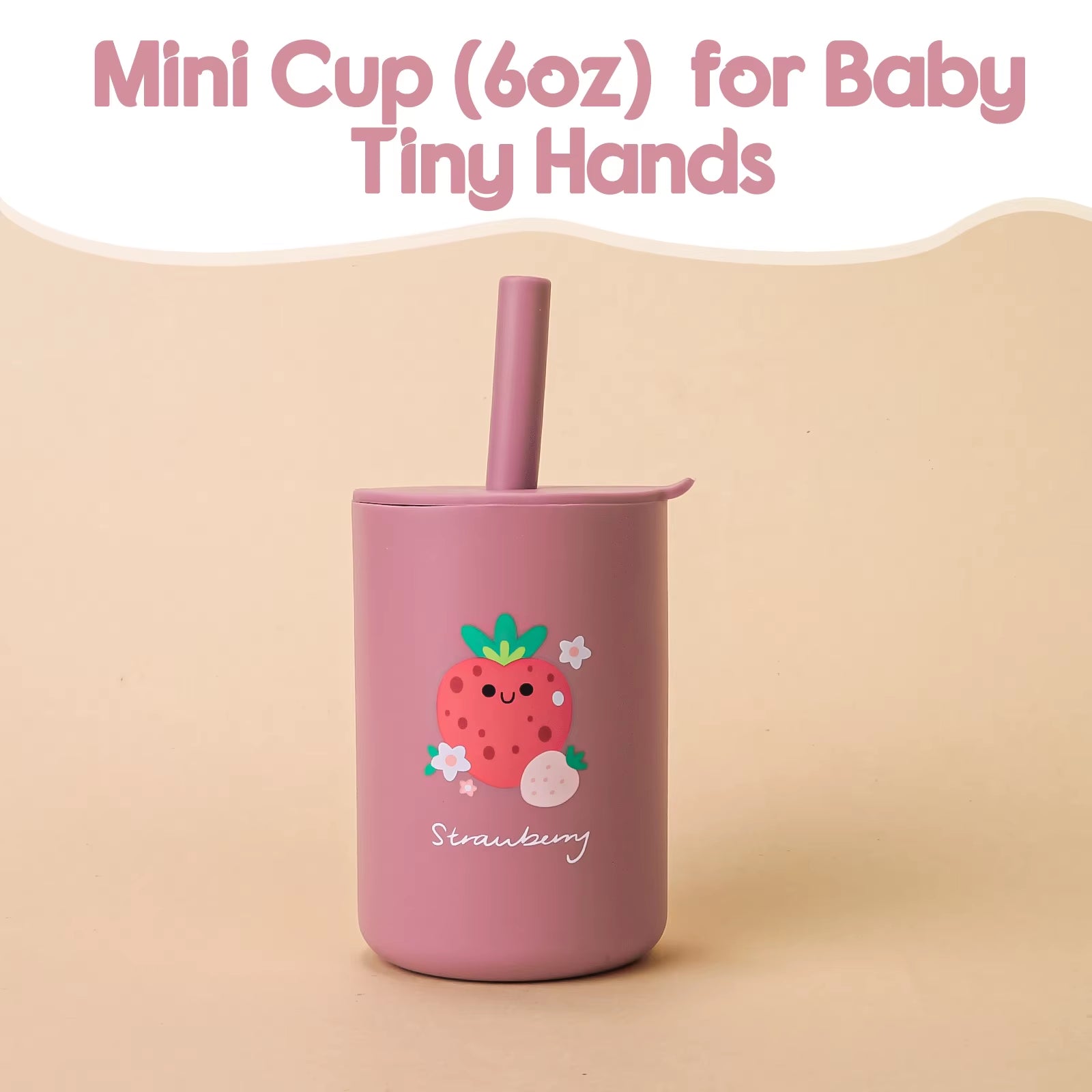 1PC Baby Feeding Drinkware Straw Cup Baby Cartoon Learning Feeding Cup Food Grade Silicone Toddler Water Bottle Tableware