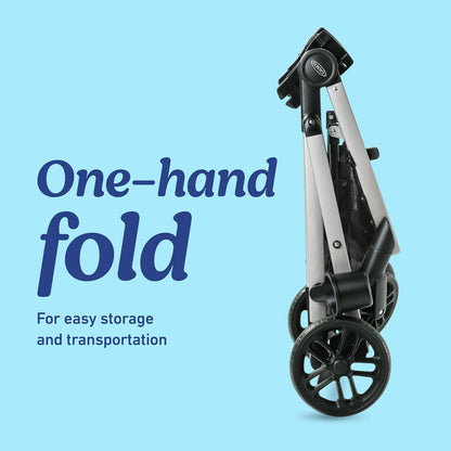 Graco Modes Pramette Travel System, Car Seat and Stroller Combo, Includes Snugride LX Infant Car Seat and Baby Stroller, 3 Modes: Car Seat Carrier, Pramette, Toddler Stroller, Ellington