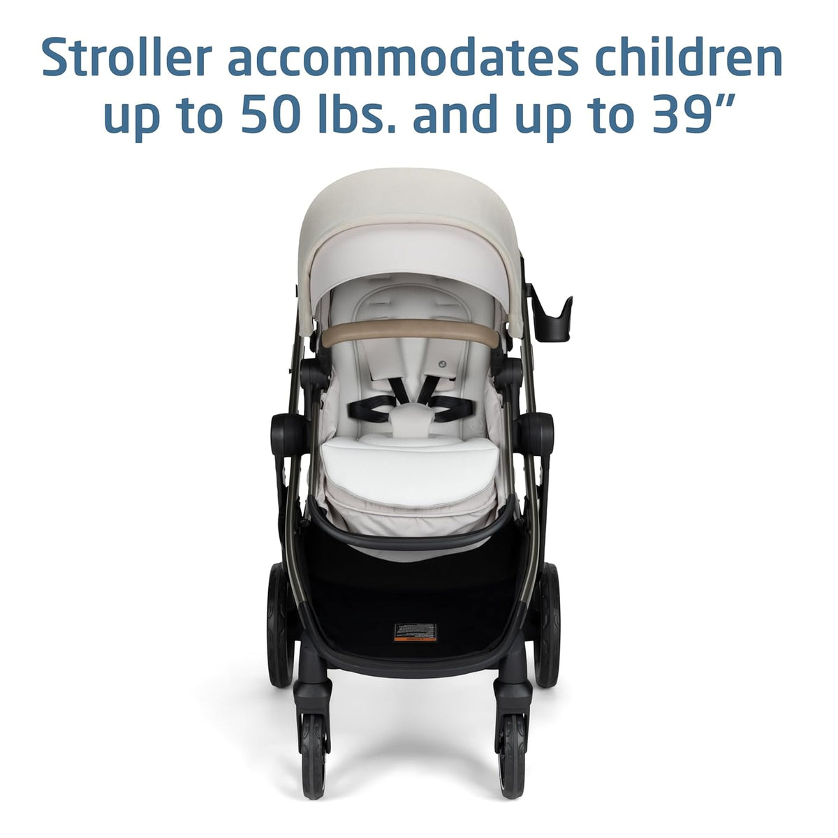 Zelia Pro 5-In-1 Travel System with Mico Pro Infant Car Seat and Baby Stroller Combo, Reversible Seat, Large Wheels, Adjustable Handle, Newborn to Toddler, Lightweight, Classic Oat