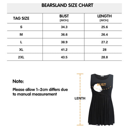 Female Sleeveless Maternity Tank Tops Breastfeeding Nursing Clothes
