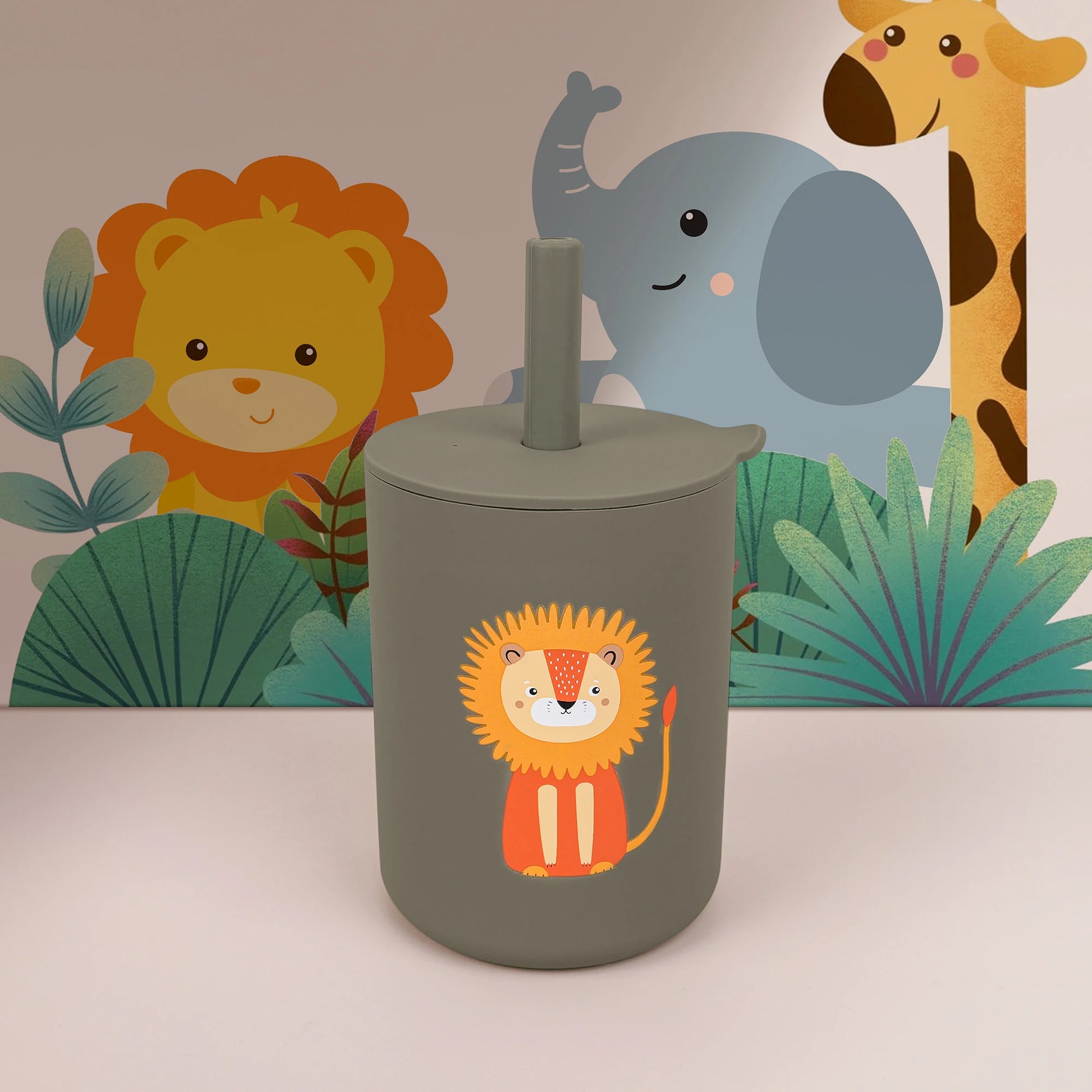 180Ml/6Ozsilicone Baby Feeding Drinkware Straw Cup Kid Learning Feeding Bottle Leakproof Silicone Tableware Toddler Water Bottle