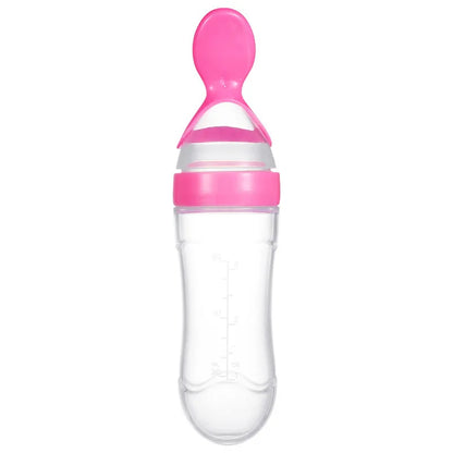 Baby Feeding Bottle Dolphin Silicone Rice Cereal Spoon Newborn Tableware Baby Goods Feeding Spoon