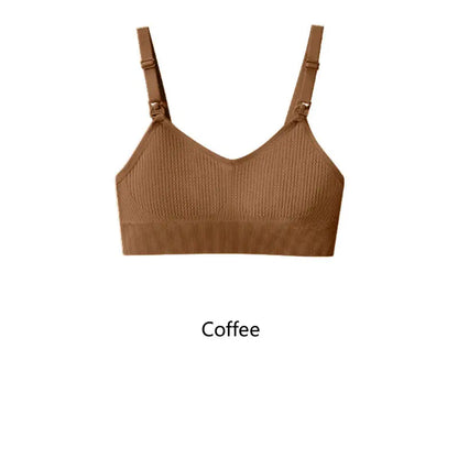 Women'S Breastfeeding Underwear Comfortable without Steel Rings and anti Sagging Gathering Breastfeeding Bra