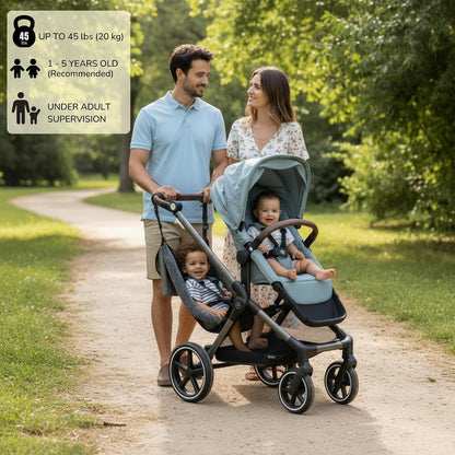 Hammock Seat Attachment. Alternative for Universal Stroller Board If You Need a Double Stroller for Infant and Toddler or Toddler Stroller 3-5 Year Old. Alternative for Stroller for Toddler
