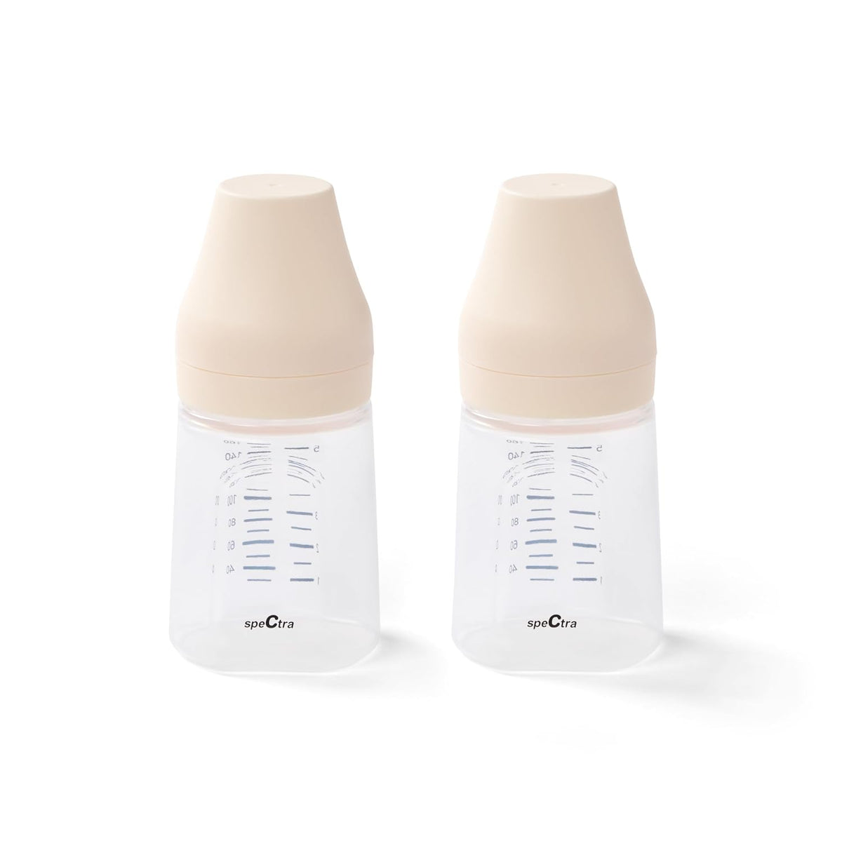 - Wide Neck Baby Bottles - Compatible with  Breast Milk Pump Flanges (Pack of 2)