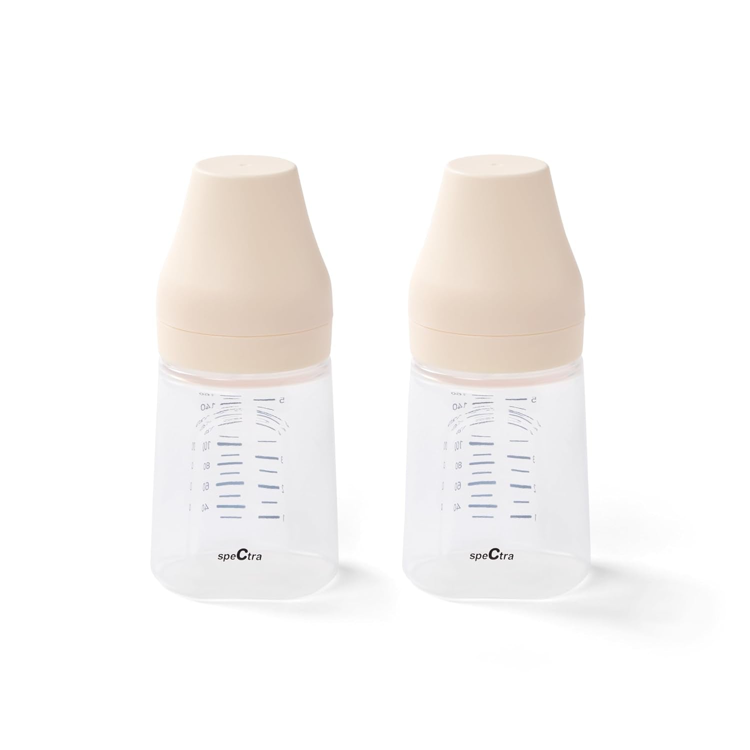- Wide Neck Baby Bottles - Compatible with  Breast Milk Pump Flanges (Pack of 2)
