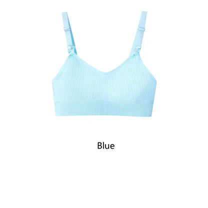Women'S Breastfeeding Underwear Comfortable without Steel Rings and anti Sagging Gathering Breastfeeding Bra