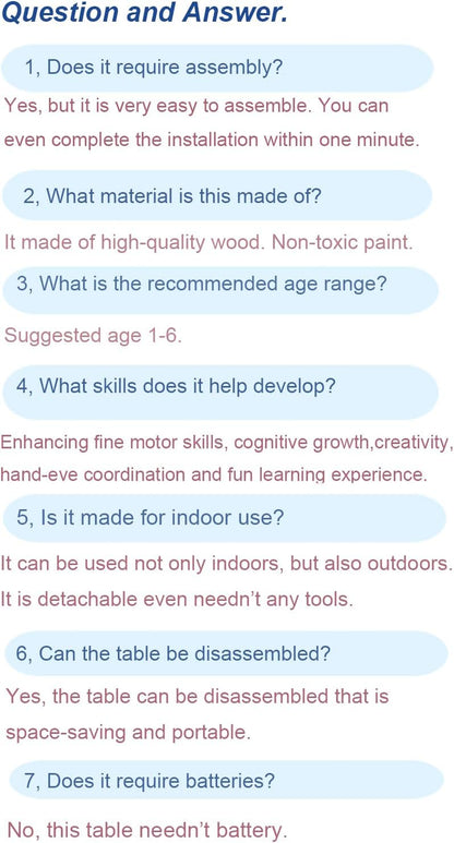Activity Table, Montessori Toys for 1 2 Year Old Girls Boy Gifts, 7 in 1 Wooden Sensory Play Table for Toddler 1 2 3, Learning Toys for Baby 12-18 Months 1St Christmas Birthday Gifts