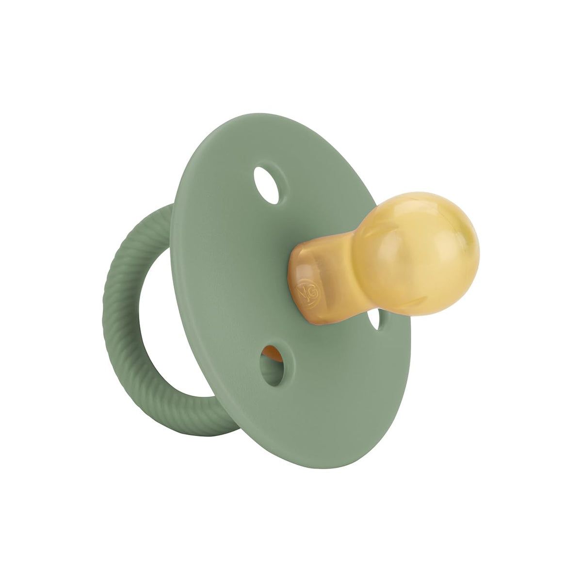 Itzy Ritzy Natural Rubber Pacifiers for 6-18 Mos, Set of 2, Succulent/Agave | Soft Cherry-Shaped Nipple Mimics Breastfeeding, Large Air Holes Enhance Safety, Bpa-Free Design, Provides a Soothing Comfort