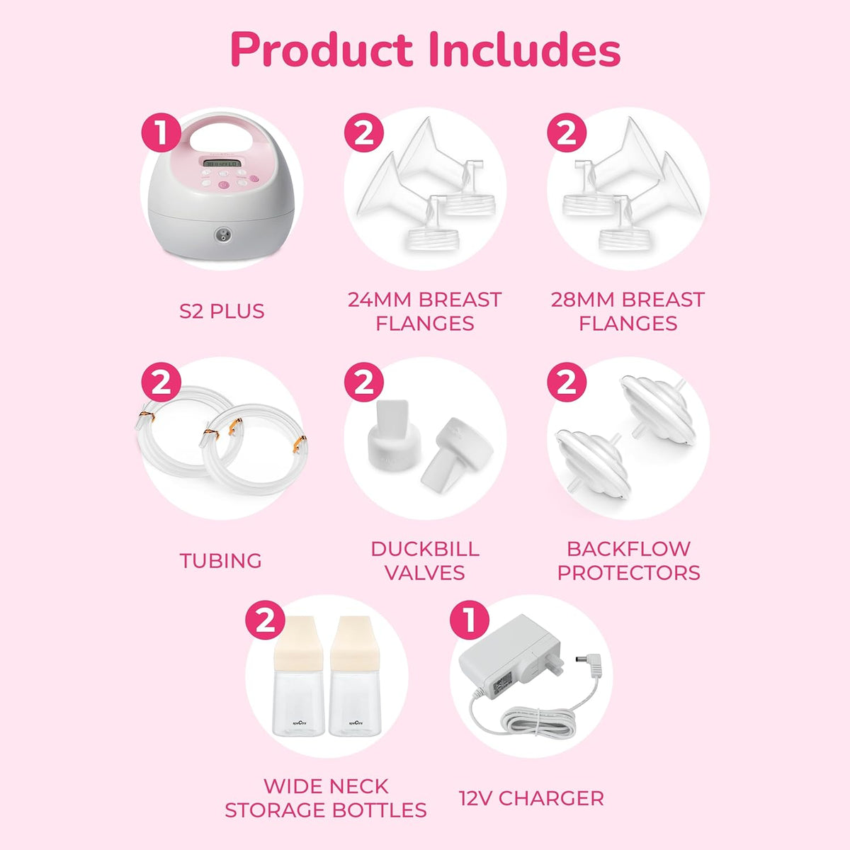 - S2 plus Electric Breast Milk Pump for Baby Feeding - Convenient Breast Feeding Support