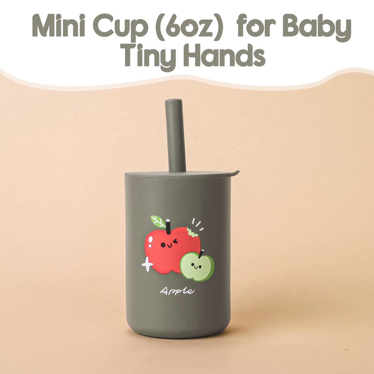 1PC Baby Feeding Drinkware Straw Cup Baby Cartoon Learning Feeding Cup Food Grade Silicone Toddler Water Bottle Tableware